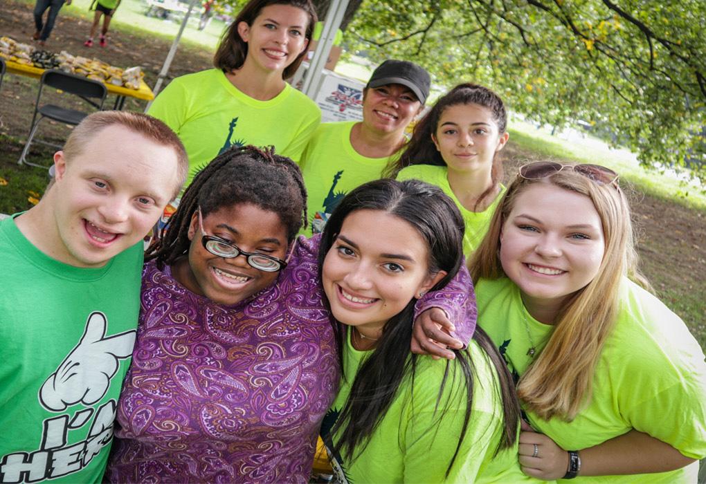 Group of young people in a park