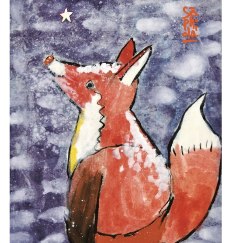 starry_holiday_fox_holiday_cards